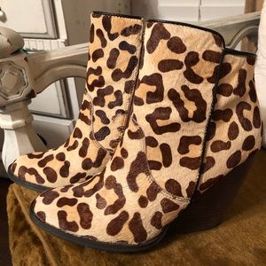Volatile leopard booties